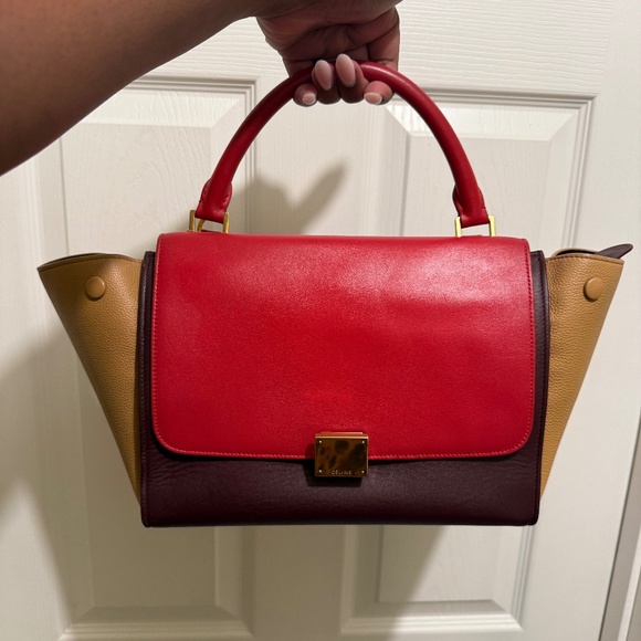 Celine Tri-color Small Trapeze Bag - Picture 1 of 11